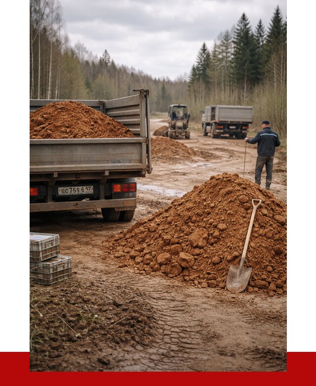 Глина и суглинки в Ейске от 4638 р. за куб | ПРОНЕРУДЕск