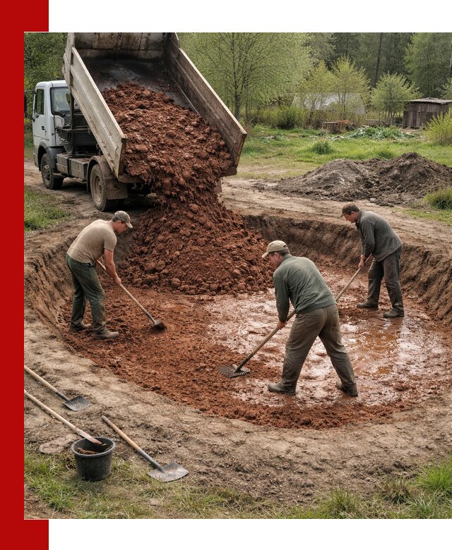 Купить качественную глину для пруда в Ейске