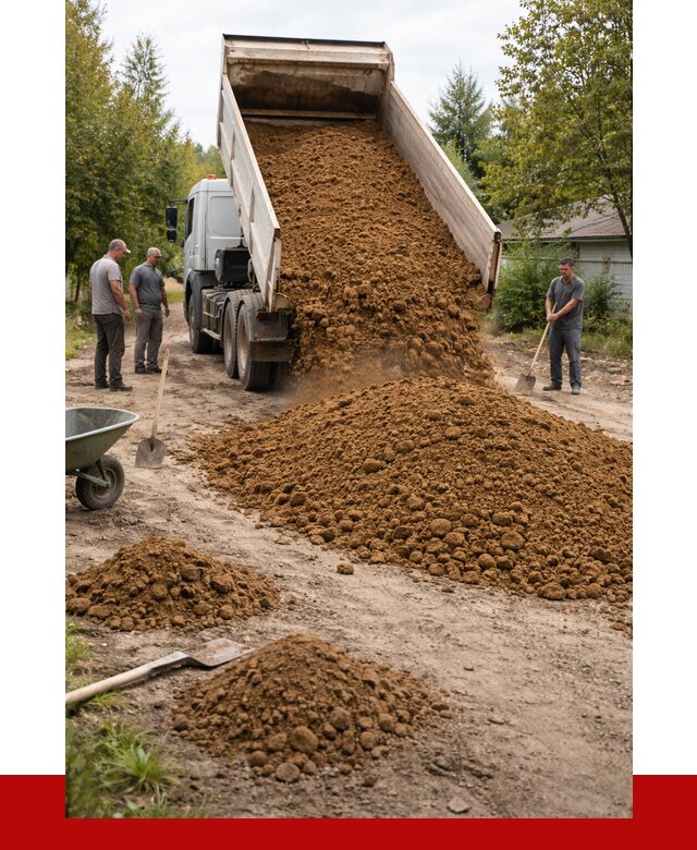 Купить суглинок с доставкой в Ейске от 2577 р. за куб | ПРОНЕРУДЕск