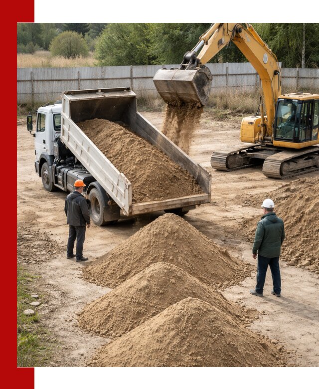 Доставка супеси вагонными и автопартиями в Ейске
