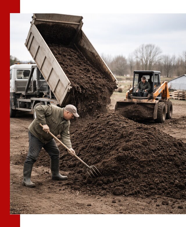 Доставка и продажа перегноя в Ейске быстро и дешево