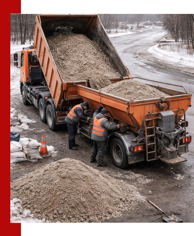 Поставка и вывоз пескосоля в Ейске оптом и в розницу