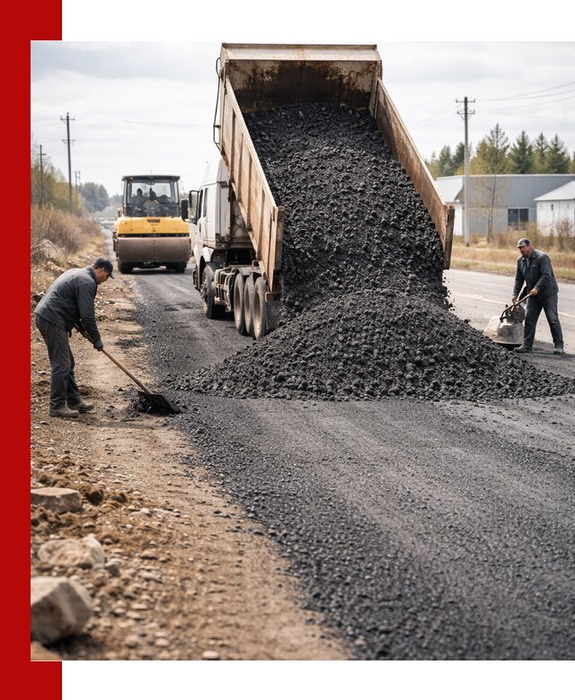 Асфальтовая крошка для дорог в Ейске — поставка и доставка