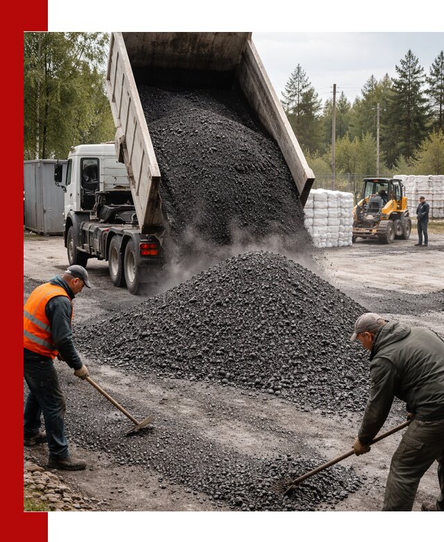 Доставка и продажа асфальтного гранулята в Ейске