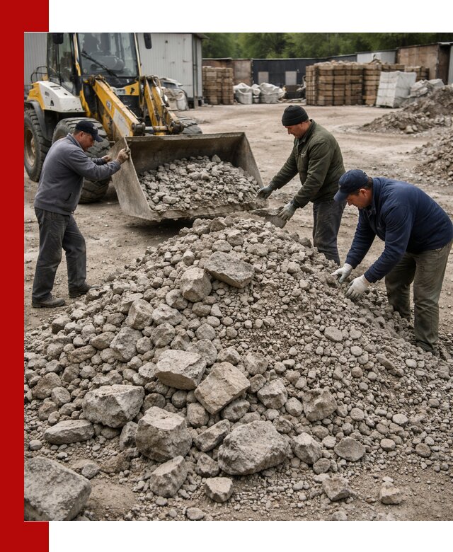 Демонтаж и вывоз бой бетона в Ейске