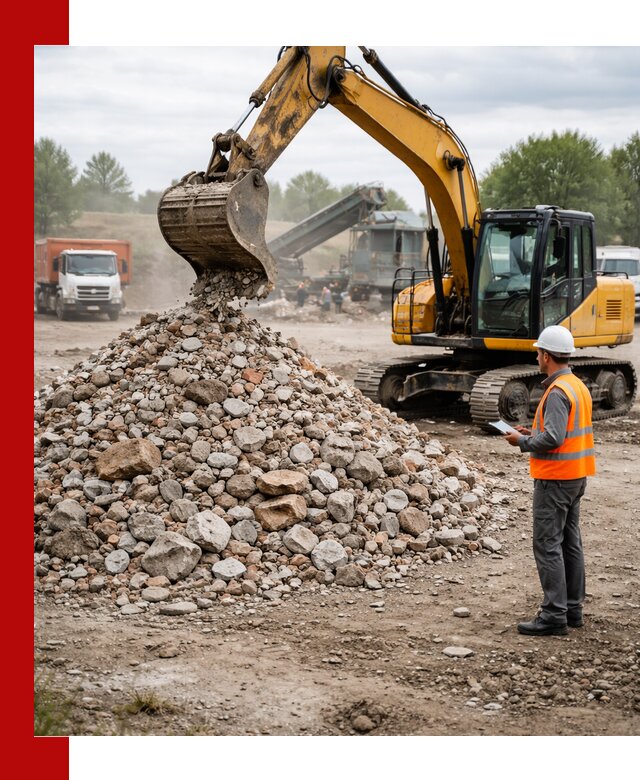 Доставка и вывоз строительного боя в Ейске