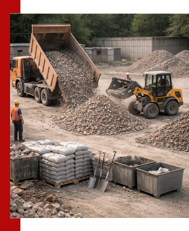 Вторичные материалы для отсыпки в Ейске — поставка и доставка