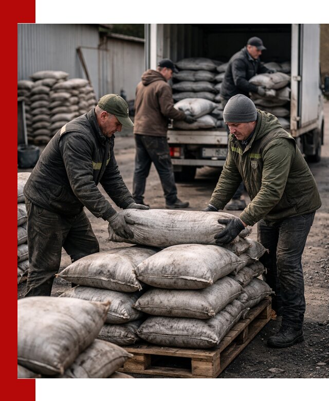 Доставка угля в мешках по выгодным ценам в Ейске