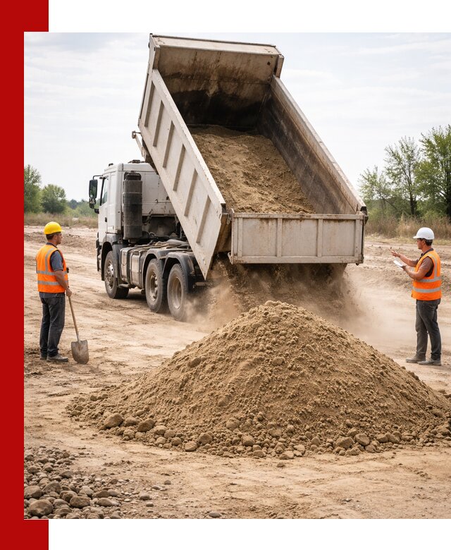 Доставка самосвалом 15 кубов в Ейске за город и по городу