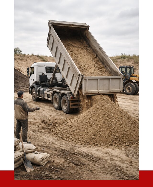 Доставка самосвалом 20 кубов в Ейске от 7730 р. | ПРОНЕРУДЕск