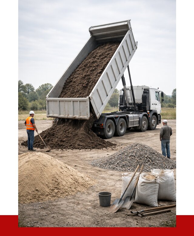 Доставка самосвалом 30 кубов в Ейске от 8760 р. | ПРОНЕРУДЕск