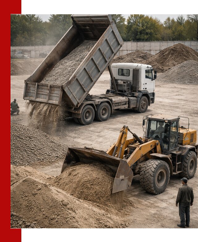 Перевозка сыпучих грузов самосвалами и бортовыми в Ейске