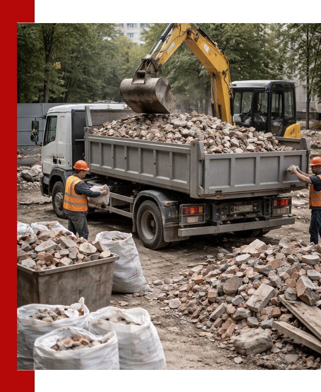 Вывоз строительного мусора в Ейске с самосвалами и контейнерами