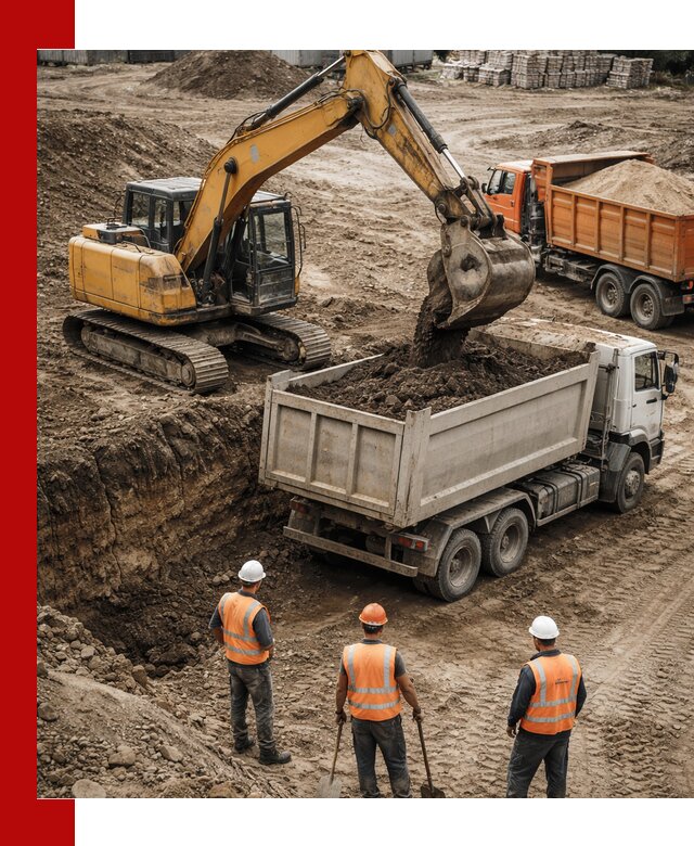 Разработка грунта для строительства и благоустройства в Ейске