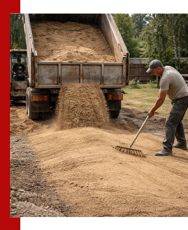 Отсыпка участка песком в Ейске быстро и качественно
