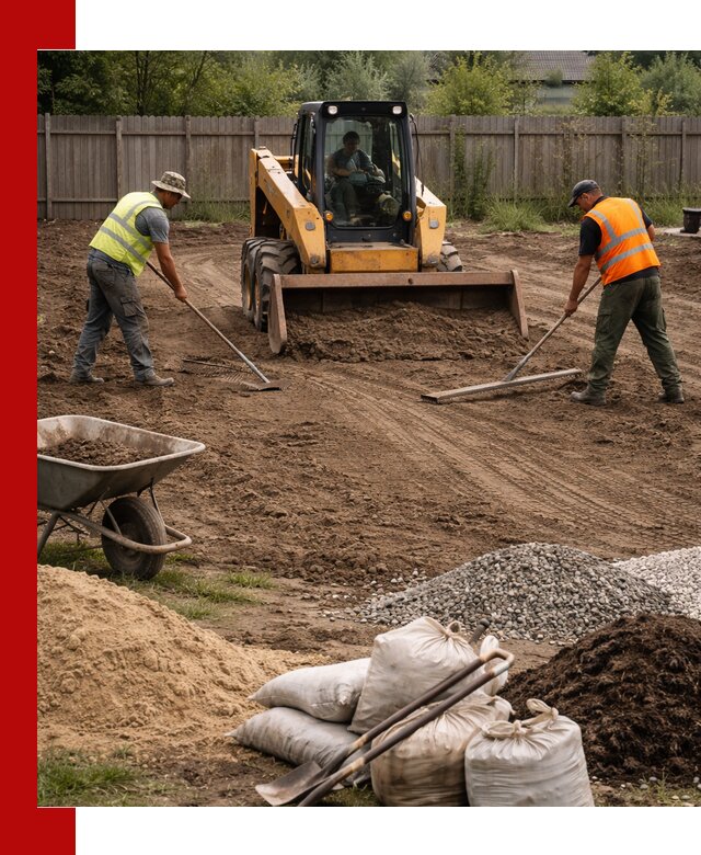 Выравнивание участка под строительство и благоустройство в Ейске