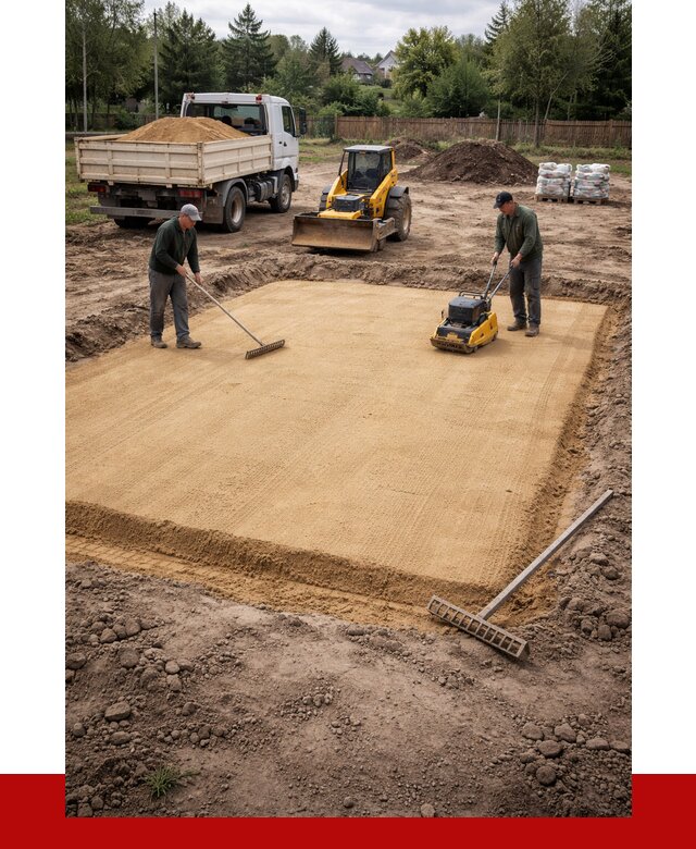 Устройство песчаной подушки в Ейске от 4638 р. ПРОНЕРУДЕск